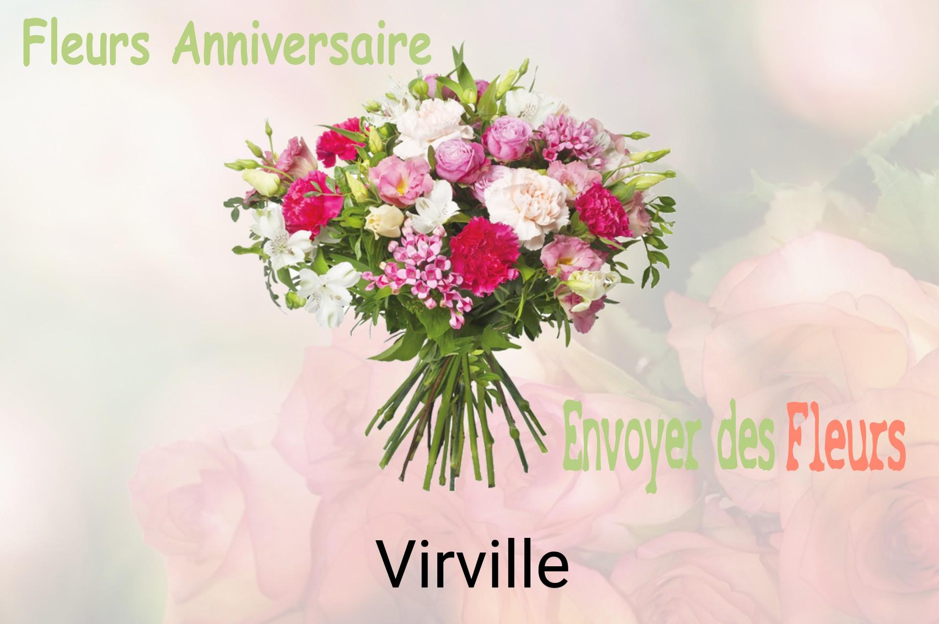 Bouquet de fleurs d’anniversaire livré à Virville
